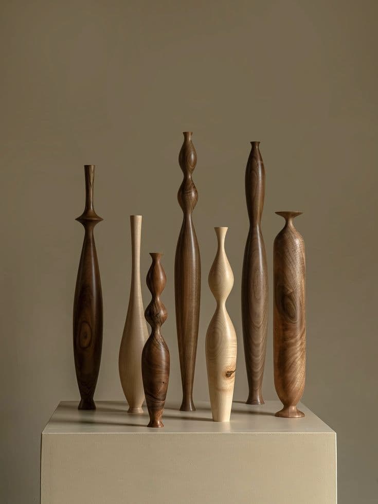 Minimalist Wooden Vases — LUXAVÉN